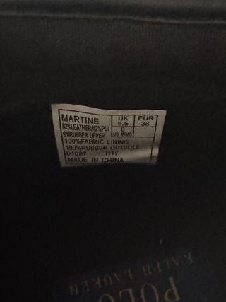 Botines Polo Ralph Lauren negros