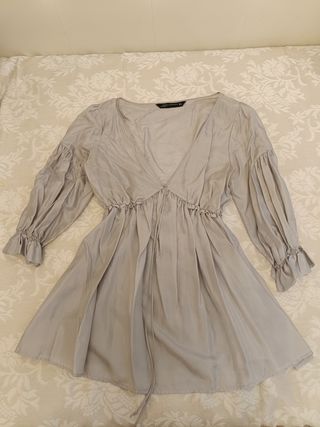 Blusa Zara gris - Talla S