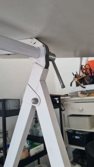 Mesa dibujo técnico blanca, reclinable