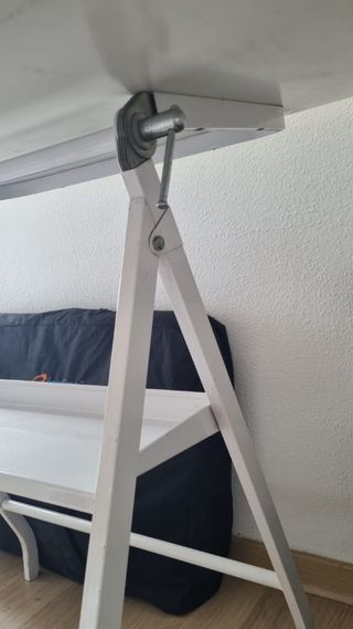 Mesa dibujo técnico blanca, reclinable