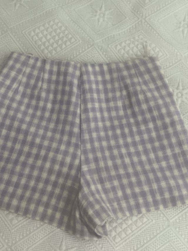Shorts Zara - Talla S - Morado