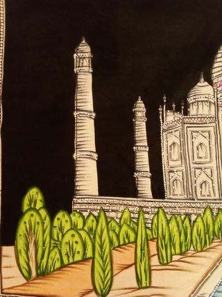 Tela Taj Mahal. Tela decorativa