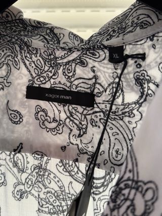 Camisa Xagon paisley - Blanca