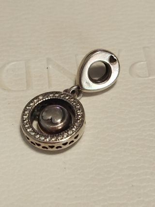 Charm Pandora giratorio Pavé plata