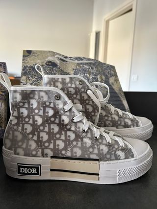 Dior Sneaker Alta B23 League - Bianche e Grigie