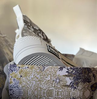 Dior Sneaker Alta B23 League - Bianche e Grigie