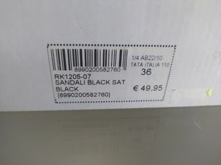 Sandali neri con strass indossato una sola volta