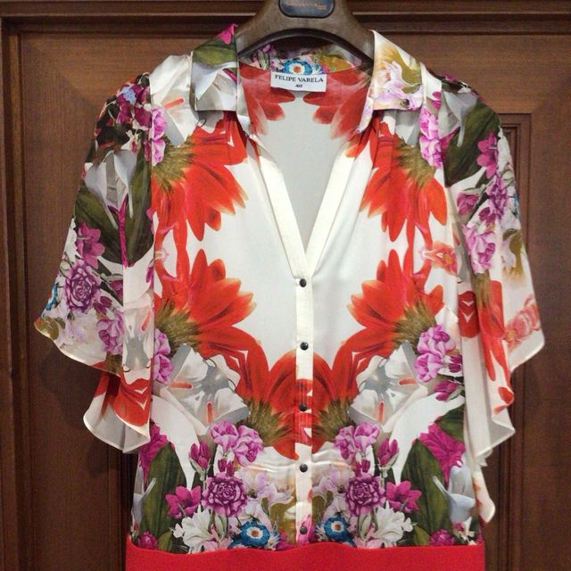 Vestido Felipe Varela - fiesta multicolor talla L