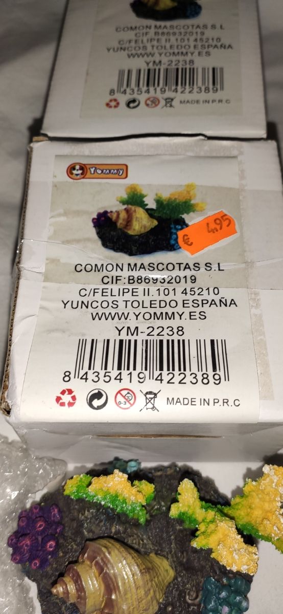 Adornos, pecera 3, por 10€ nuevos