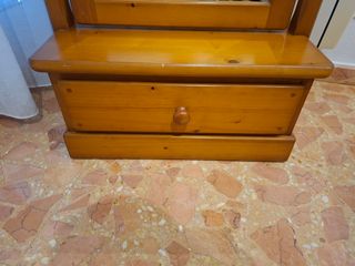 Espejo tocador madera marrón