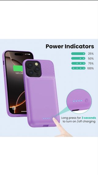 Carcasa batería iPhone - Lila