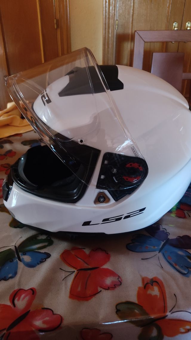 Casco moto LS2  ff 397 V-TECH Blanco, T - S