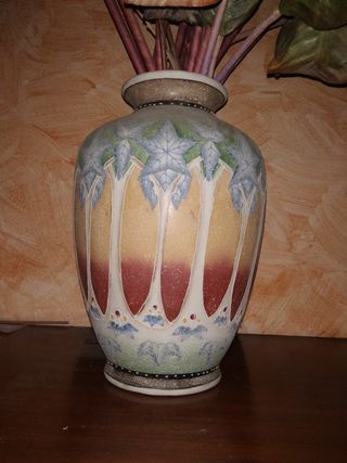 Vaso Anfora Ceramica Thai Fiori
