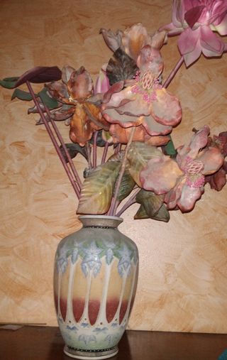 Vaso Anfora Ceramica Thai Fiori