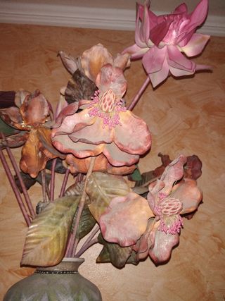 Vaso Anfora Ceramica Thai Fiori