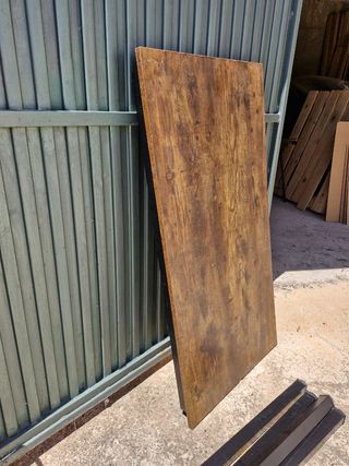 Mesa centro - Madera y metal