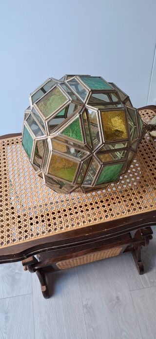 Faroles andaluces dorados y verdes