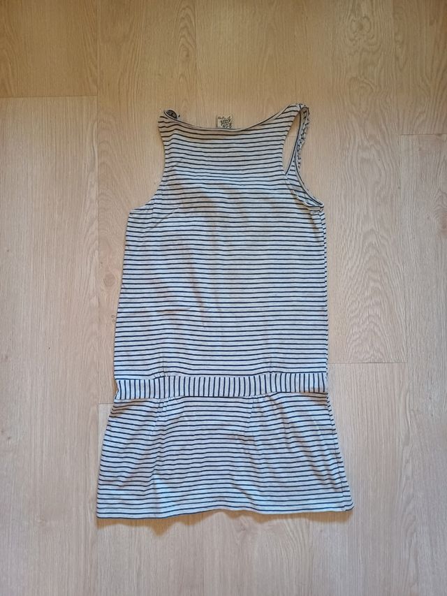 Vestido rayas Pull&Bear blanco-azul