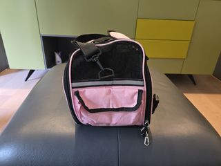 Trasportino rosa per animali