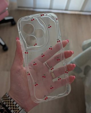 Funda transparente Realme GT6 cerezas