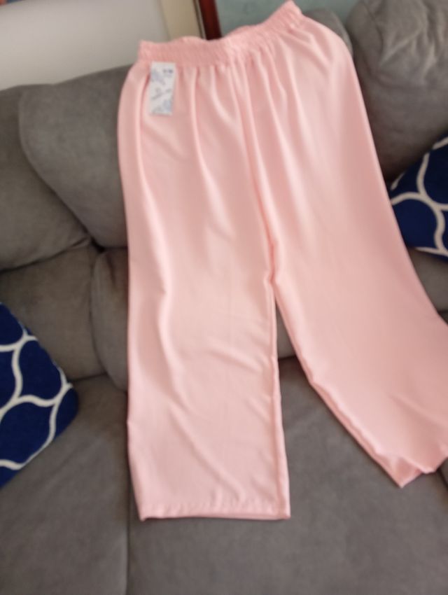 Pantalón palazzo rosa S/M
