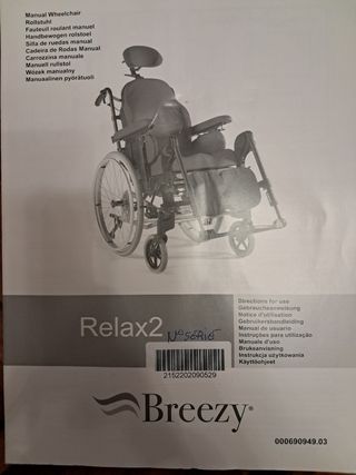 Silla ruedas Breezy relax2 basculante