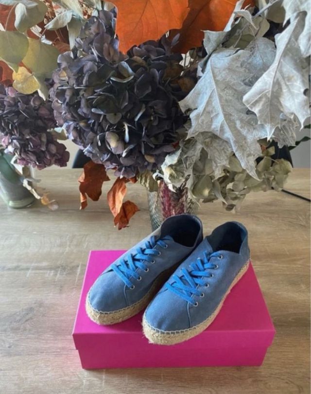 Zapatillas esparteñas azules