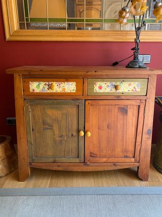 Mueble recibidor madera multicolor