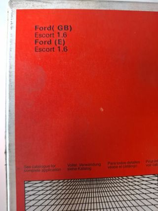 Ford Escort MK3 XR3 Fiesta MK2 XR2 disco embrague