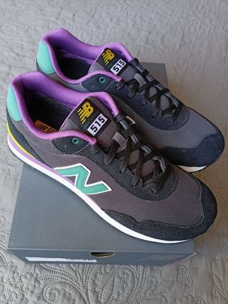 Zapatillas New Balance 515 talla 42.5 negro/multi 