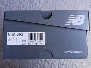 Zapatillas New Balance 515 talla 42.5 negro/multi 