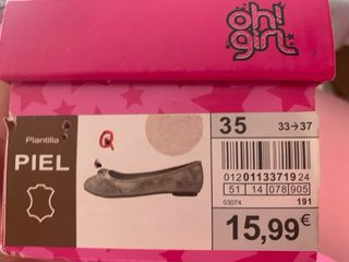 Bailarinas Oh Girl 35 - Beige/irisado dorado