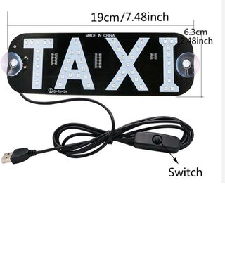 Luce LED Taxi USB - Verde