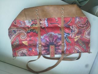 Bolso Desigual - Rojo y Marrón