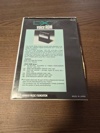 Yamaha VRC-106 DX7 Voice ROM