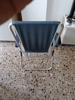 2 Hamacas de  Aluminio y Lona. 5 posiciones, c/u