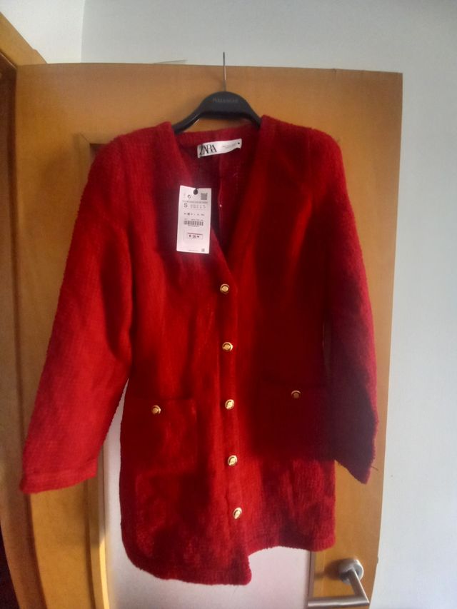 Chaqueta Zara roja talla S