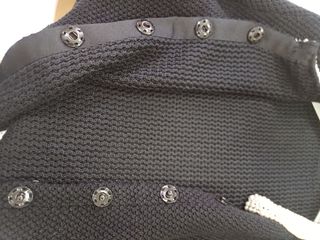 Maglioncino nero con perline, donna