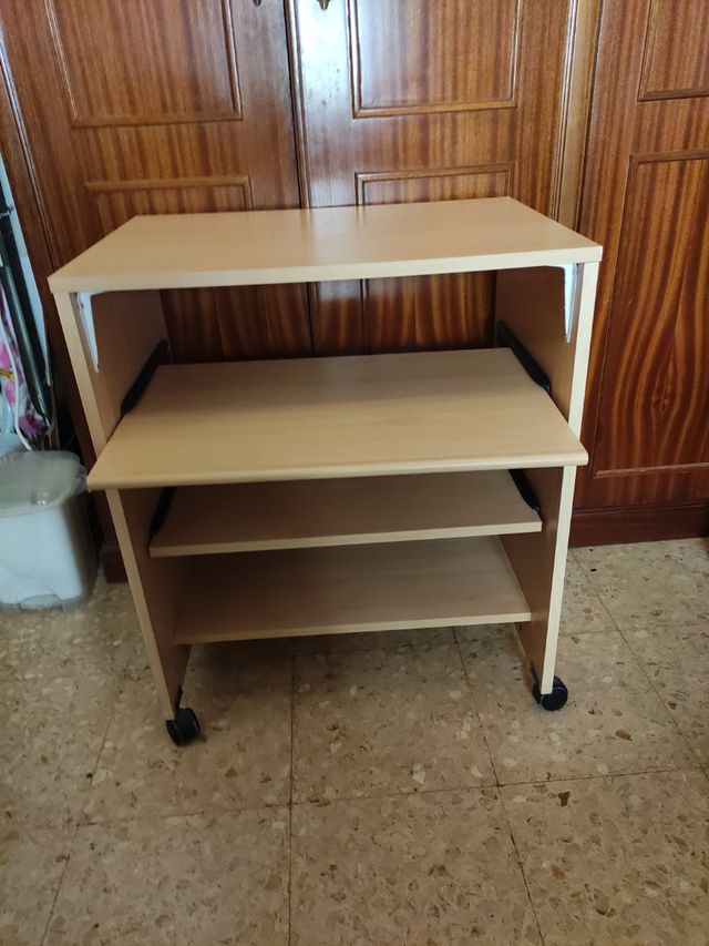 Mesa auxiliar 3 estantes - beige