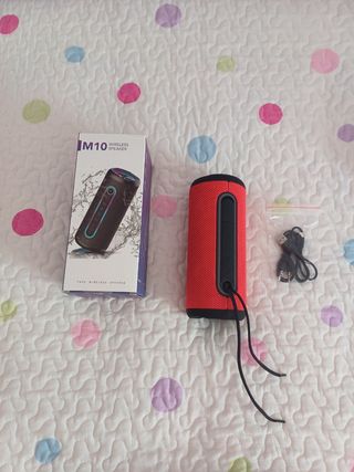 Altavoz Bluetooth M10 Portátil Rojo