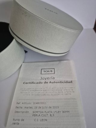 Anillo Tous flor plata perla