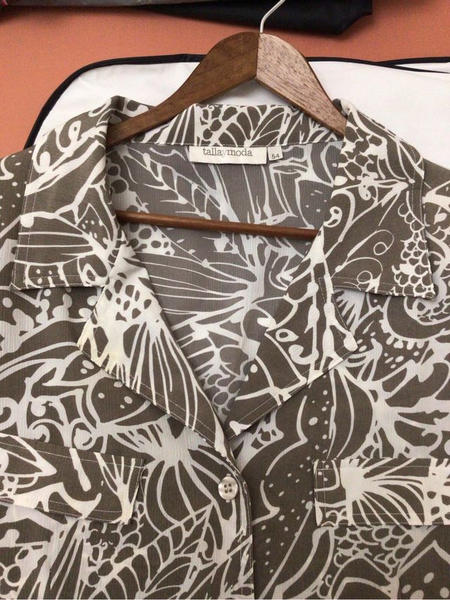 Vestido Talla Moda L - Beige/Blanco