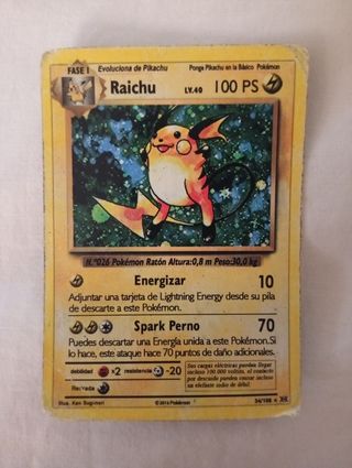 Raichu 34/108 - Carta Pokémon