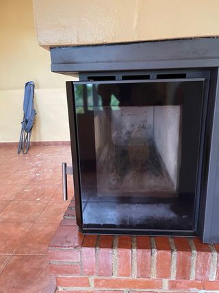 Estufa leña Carbel negra