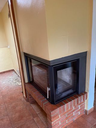 Estufa leña Carbel negra