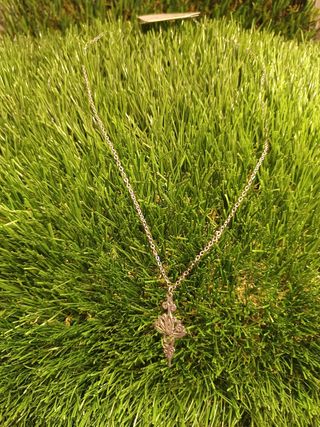 Collar plata flor loto