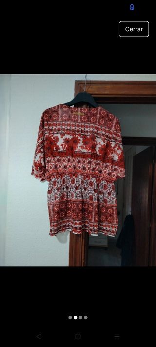 Camiseta Desigual roja y blanca
