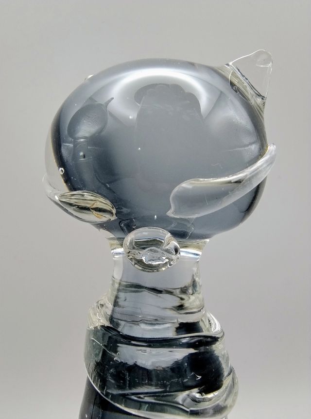 Sculture Gatti Vetro Murano Anni 70