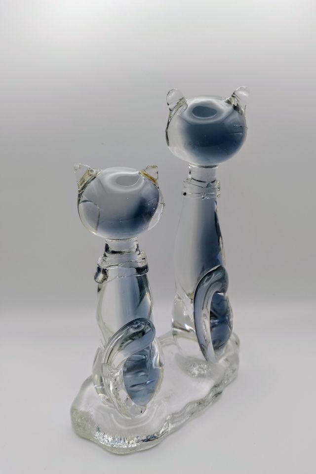 Sculture Gatti Vetro Murano Anni 70
