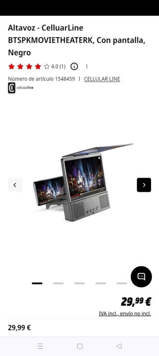 Altavoz CellularLine MovieTheater